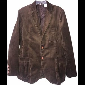 Vintage Cartel Brown Corduroy Dress Blazer size 42